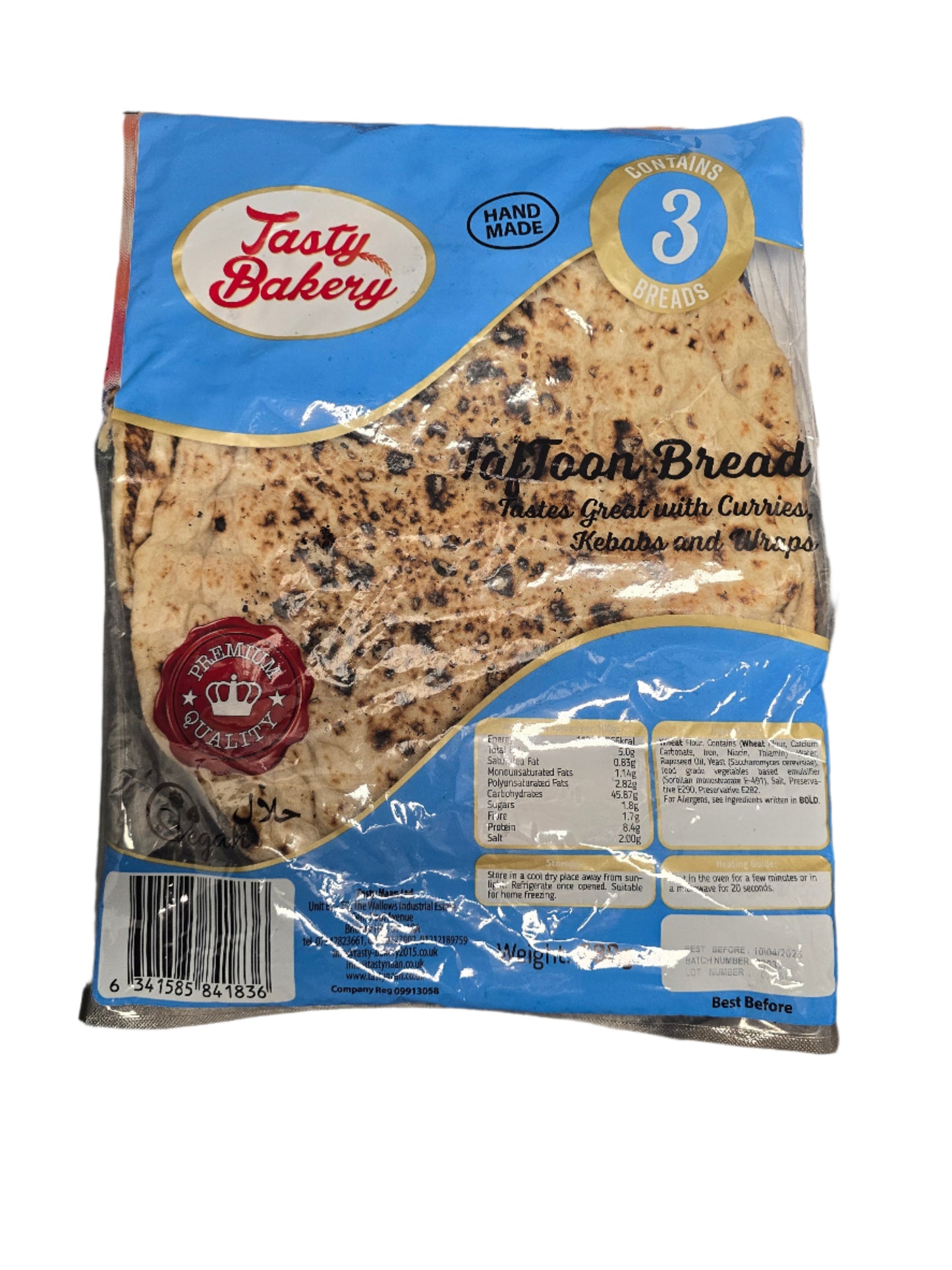 Tasty Bakery Taftoon Bread