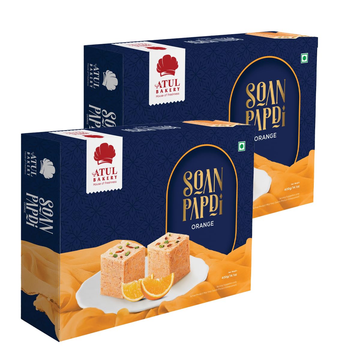 Atul Bakery Soan Papdi Orange 400g