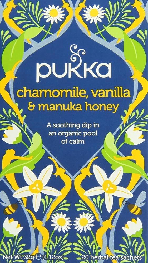 Pukka Chamomile, Vanilla & Manuka Honey 32g (20 Tea Sachets)