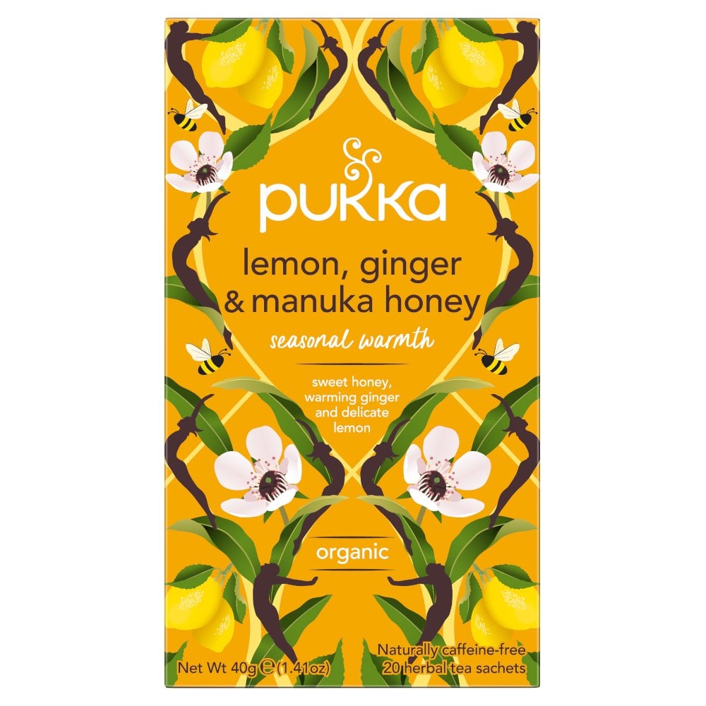 Pukka Lemon, Ginger & Manuka Honey 34g (20 Tea Sachets)