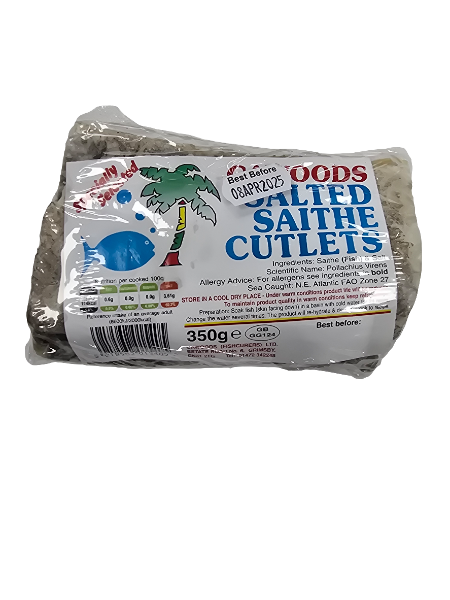 Cawoods Salted Saithe Cutlets 350g