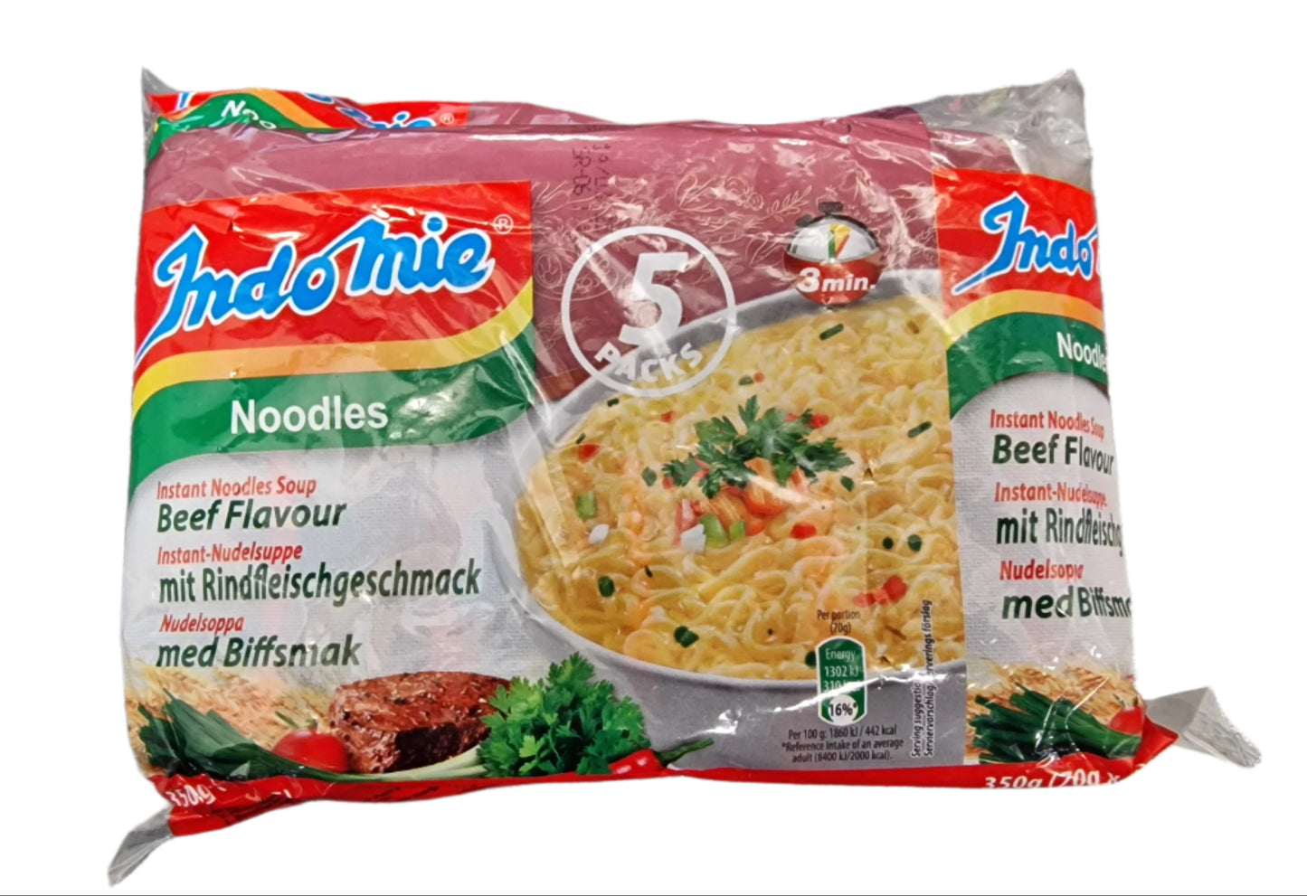 Indomie Noodles Beef Flavour 5 Pack