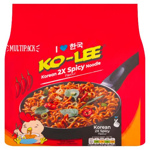 KO-LEE Korean 2x Spicy Chicken Noodle Multipack