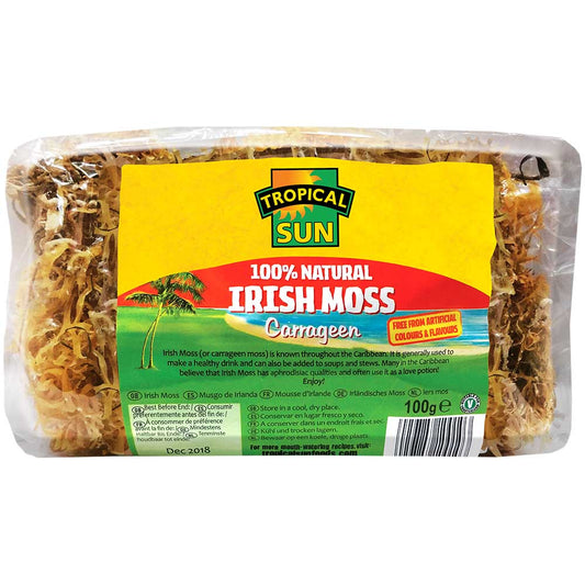 Tropical Sun Irish Moss 100% Natural (Carrageen) 100g