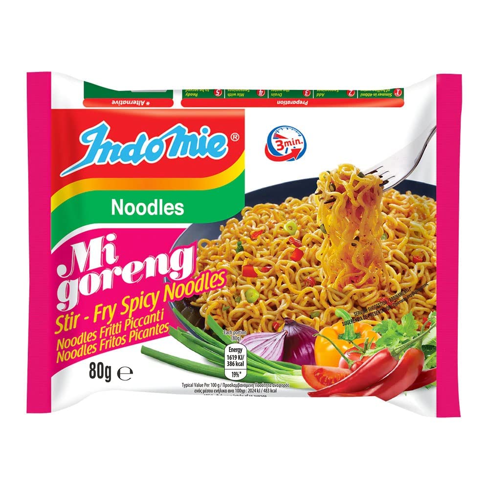 Indomie Mi Goreng Stir Fry Spicy Noodles 80g