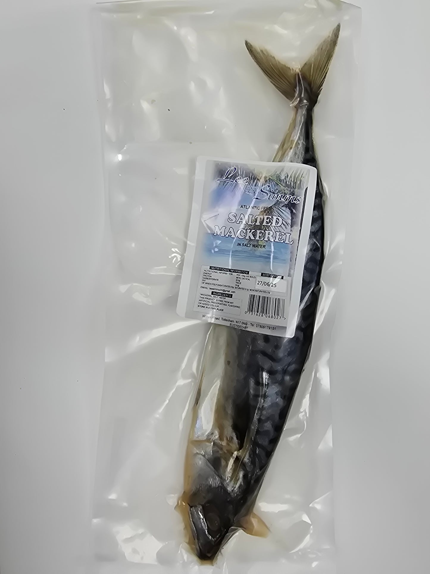 Salted Mackerel Whole (Lee and Simms)