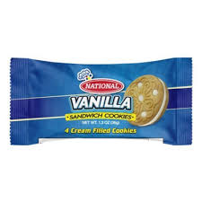 National Vanilla Sandwich Cookies (4 Biscuits)