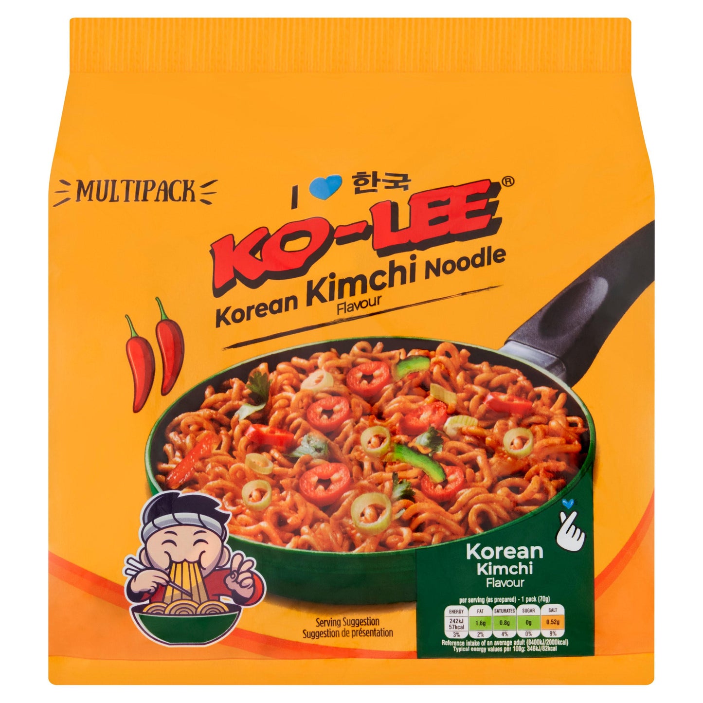 KO-LEE Korean Kimchi Noodle Multipack