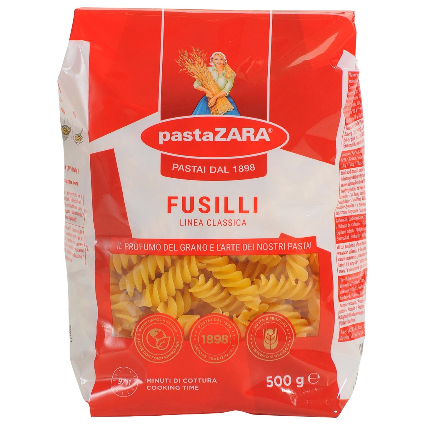 PastaZARA Fusillini Pasta 500g