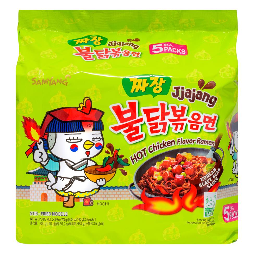 Buldak Ramen Jjajang Flavour (Korean Black Bean Sauce) (Pack of 5)