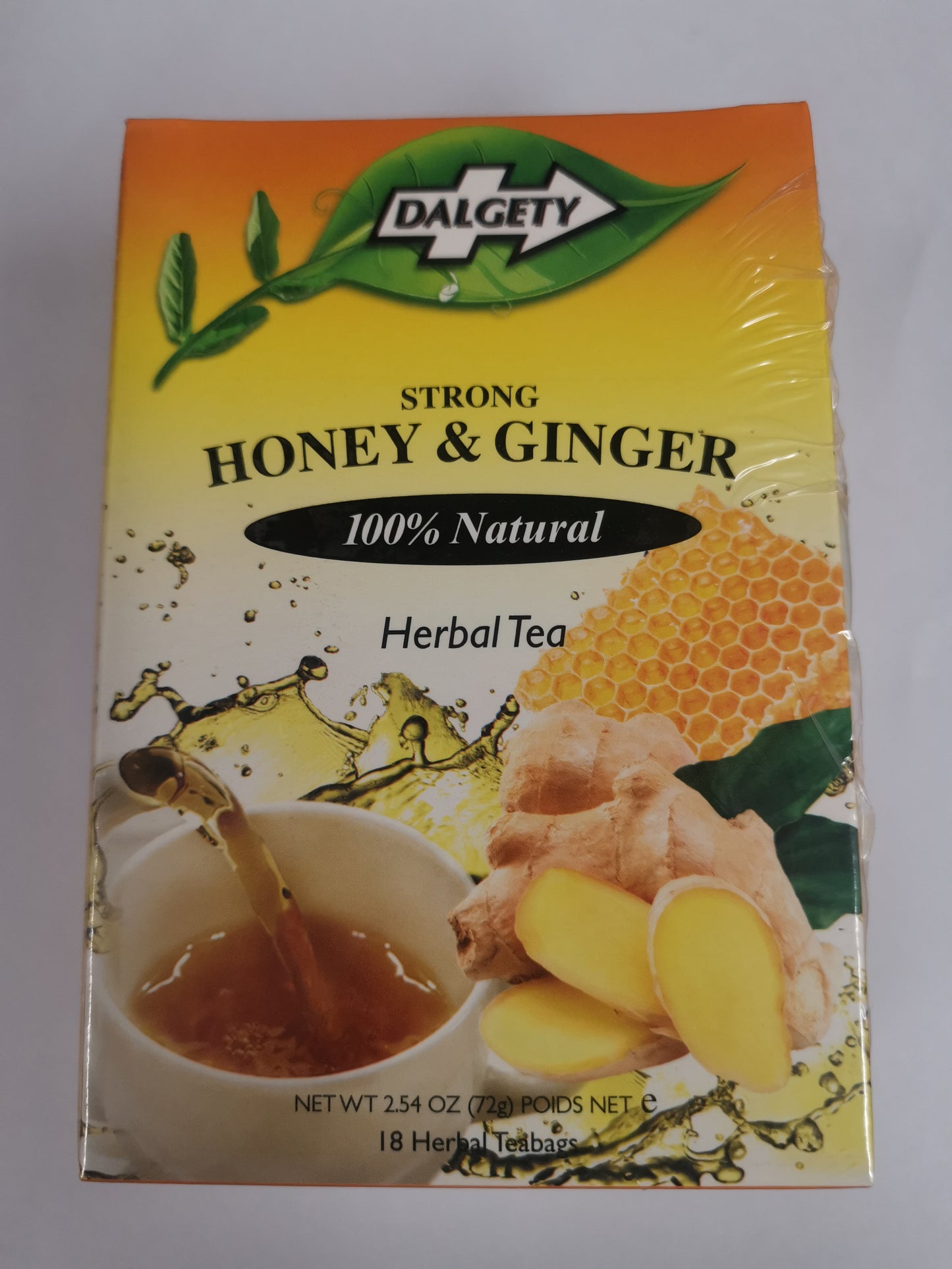 Dalgety strong Honey & Ginger Herbal Tea 72g (18 Teabags)