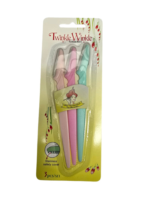 Twinkle Winkle Eyebrow Razors 3PK
