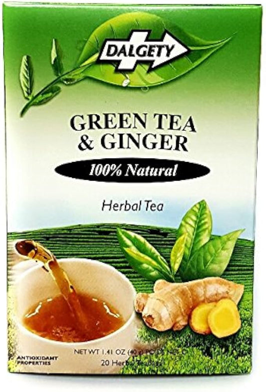 Dalgety Green Tea & Ginger 40g (18 Teabags)