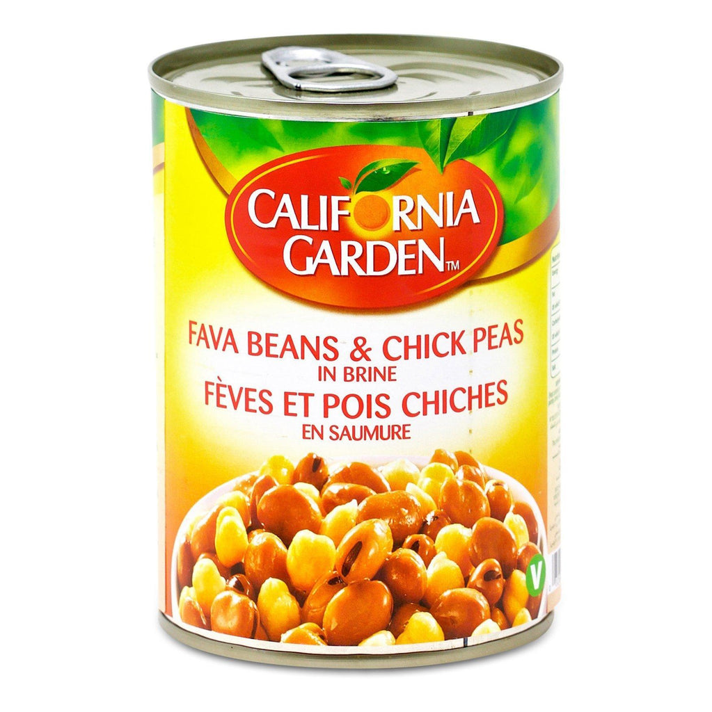 California Garden Fava Beans & Chick Peas 400g