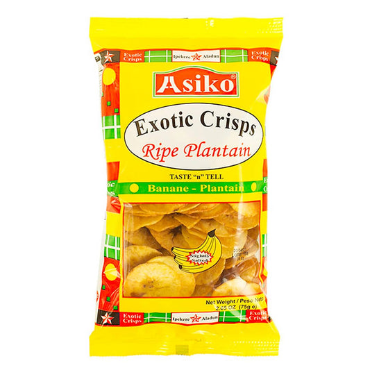 Asiko Plantain Chips Slightly Salted 75g