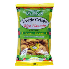 Asiko Plantain Chips Unsalted 75g