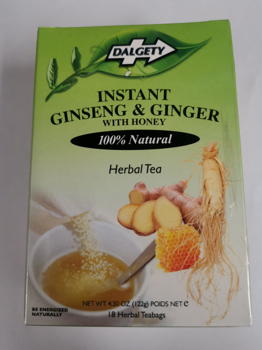 Dalgety Instant Ginseng & Ginger with Honey 122g (18 Teabags)